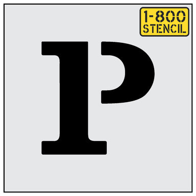 12" Parking Letter P Stencil