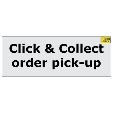 16" IKEA Click & Collect order pick-up Stencil