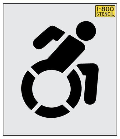 NYSDOT 15" Accessible Icon Handicap Stencil