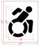 NYSDOT 24" Accessible Icon Handicap Stencil