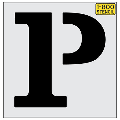 36" Parking Letter P Stencil