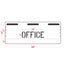 4" OFFICE Professional Curb Stencil