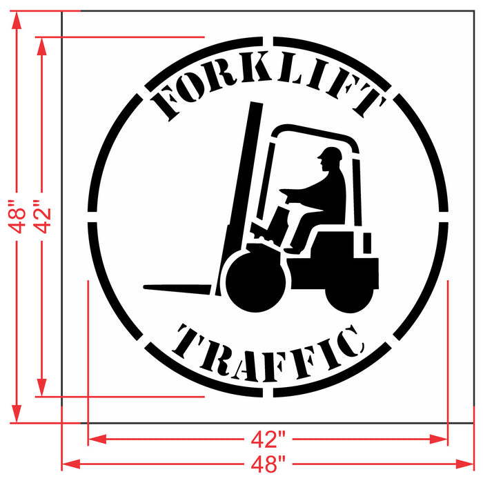 42" FORKLIFT TRAFFIC Stencil