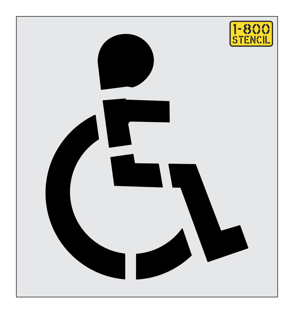 52" Handicap Child Stencil