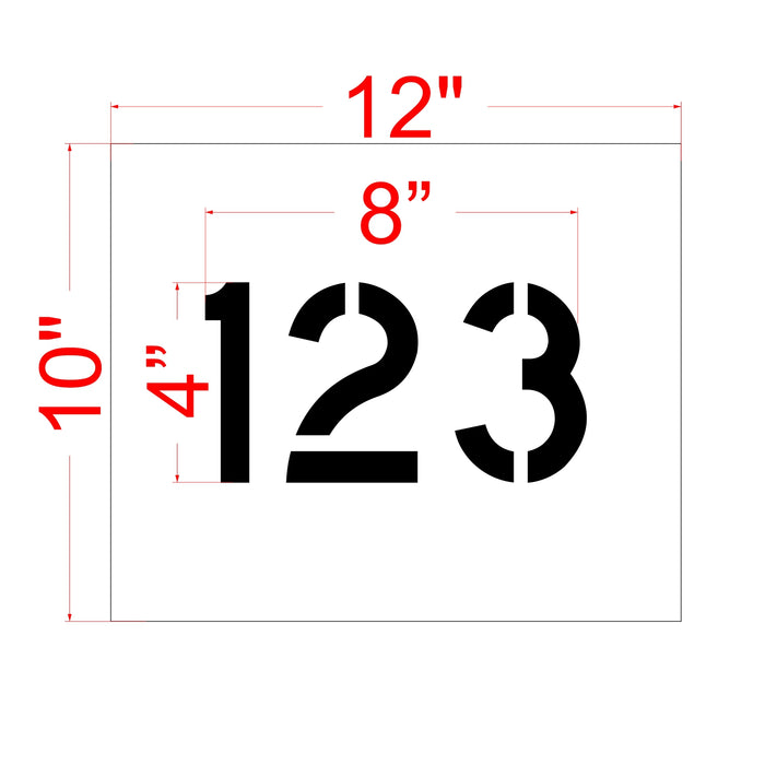 4" 3-Digit Number Kit Standard (100-pc) 100-199, 200-299, etc.
