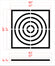 57"x57" Target Toss Stencil