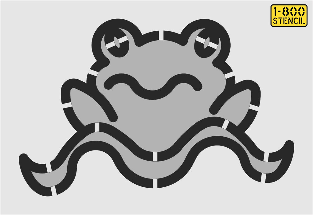 38"x59" Frog Animal Stencil