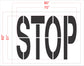 51" Costco STOP Stencil
