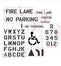 Commercial Stencil for Parking Lot Pavement Markings - (52-pc)