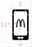 16.5" McDonalds Mobile Order Stencil