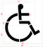 84" Sams Club Handicap Stencil