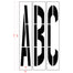 98" Arizona DOT Alphabet Stencil