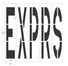 96" California DOT EXPRS Wording Stencil