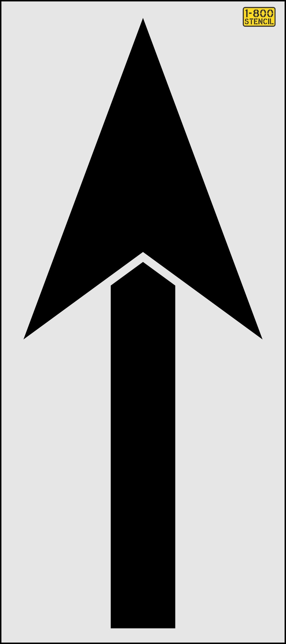 114" Guam DOT Straight Arrow Stencil
