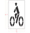 72" Iowa DOT Bike Lane Symbol Stencil