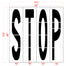 96" Iowa DOT Wording STOP Stencil