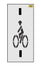 24" Massachusetts DOT Bike Lane w/ Dashes Stencil