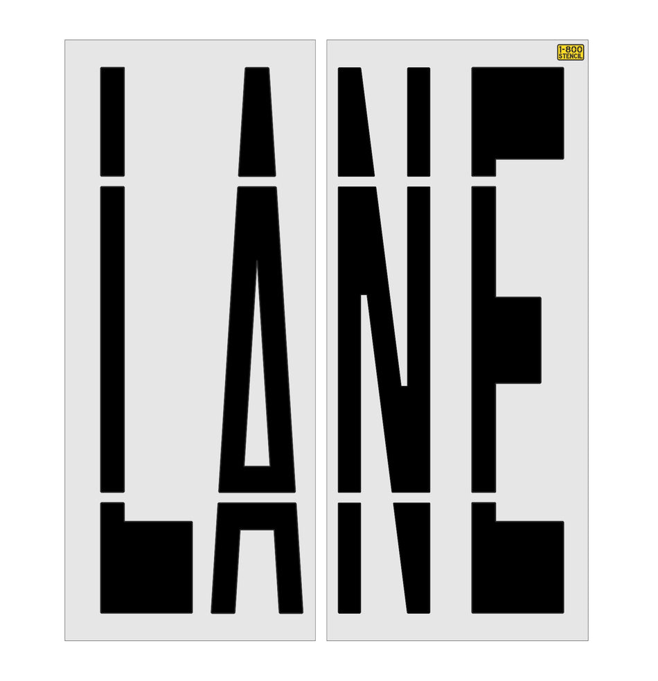 96" Michigan DOT LANE Stencil