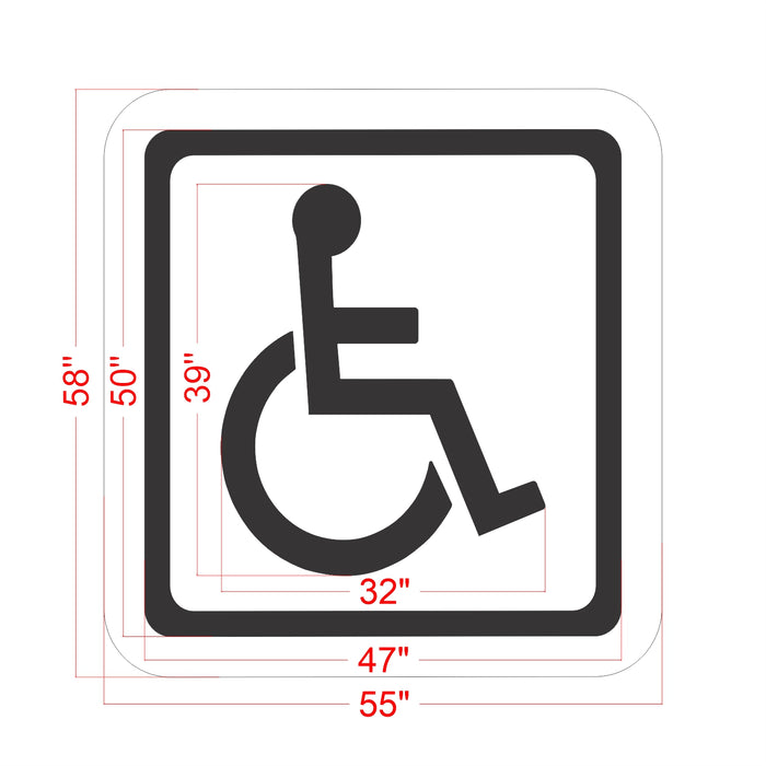 39" Michigan DOT Handicap Stencil