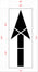 114" Missouri DOT Straight Arrow Stencil