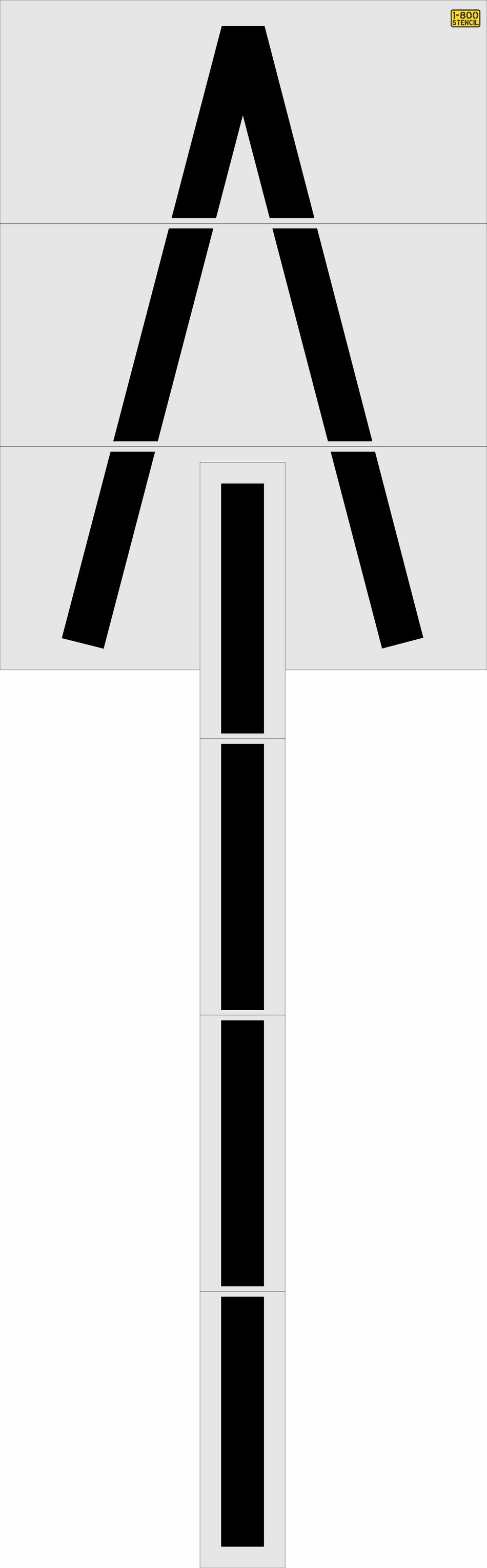 286" Mississippi DOT Wrong Way Arrow Stencil