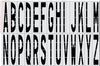 100" Montana DOT Alphabet Kit Stencil