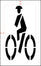 72" Montana DOT Bike Rider Stencil