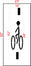 24" North Carolina DOT Bike Lane w/ Dashes Stencil