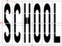 120" North Carolina DOT SCHOOL Stencil
