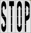 100" North Carolina DOT STOP Stencil