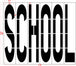 96" North Dakota DOT SCHOOL Stencil