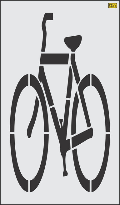 72" New Jersey DOT Bike Symbol Stencil