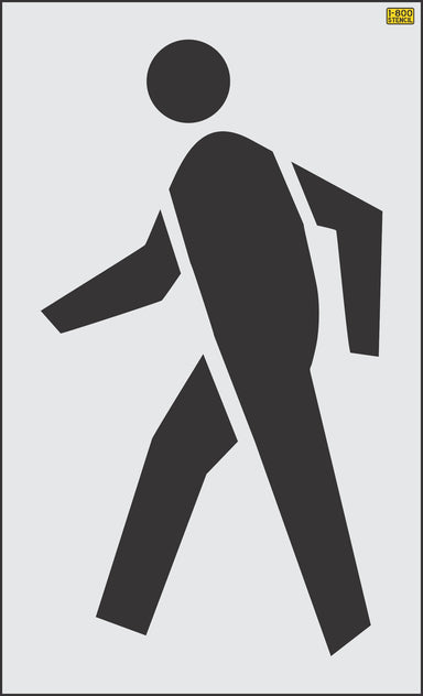 48" New York DOT Pedestrian Symbol Stencil