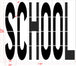 96" Oklahoma DOT SCHOOL Stencil