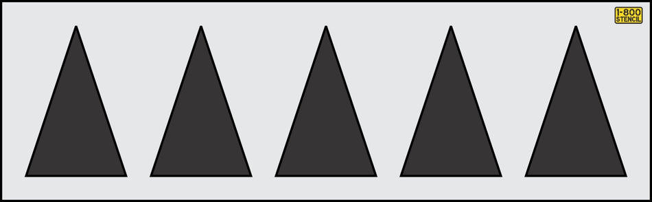 18" Oklahoma DOT Triangle Shark Teeth Highway Stencil