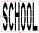 Oregon DOT SCHOOL Stencil