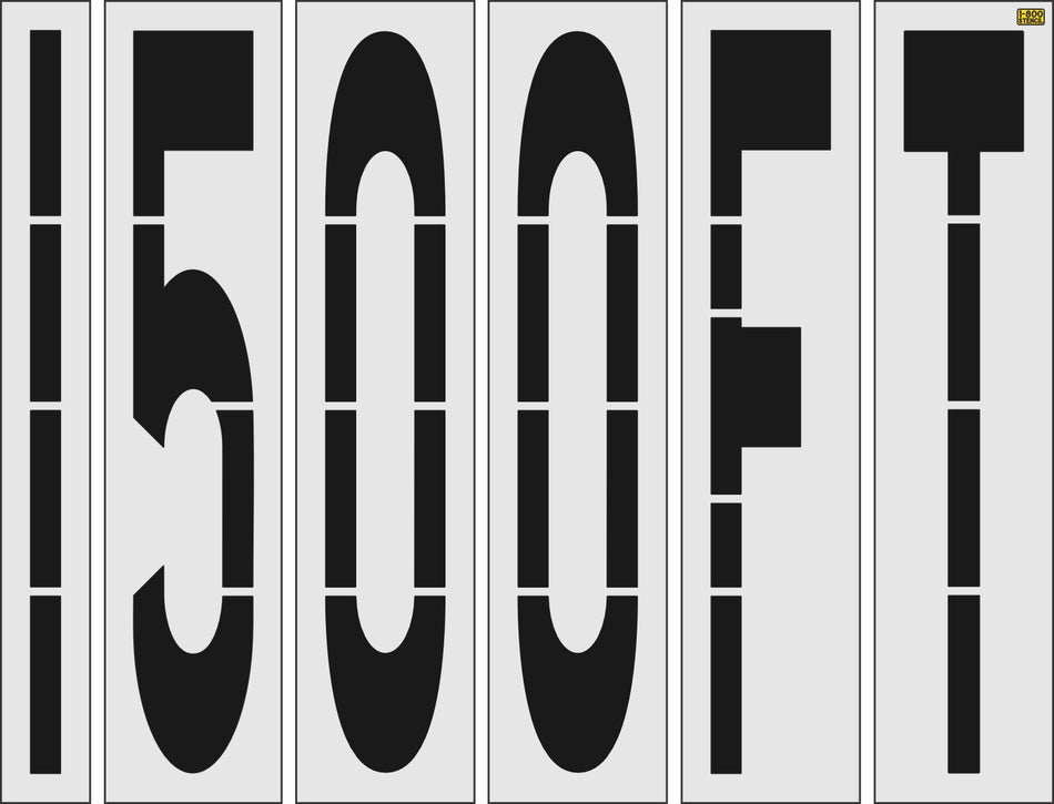 100" South Carolina DOT 1500FT Stencil