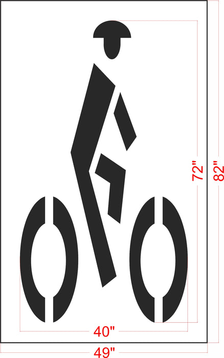 72" South Carolina DOT Bike Lane Stencil