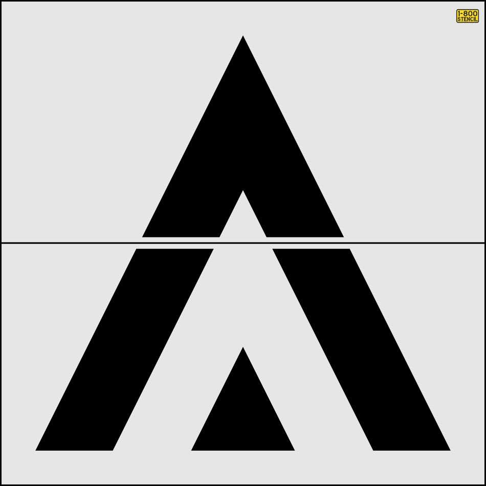 72" Seattle DOT Speed Hump Stencil