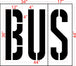 36" Seattle DOT Wording BUS Stencil