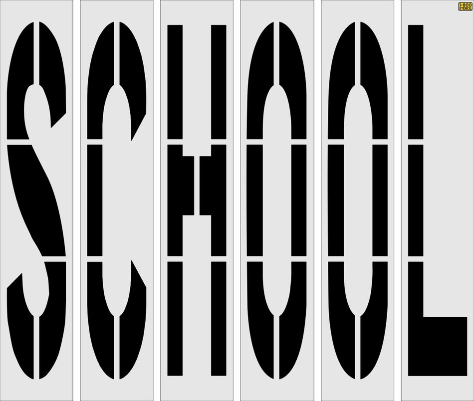 98" Texas DOT SCHOOL Stencil