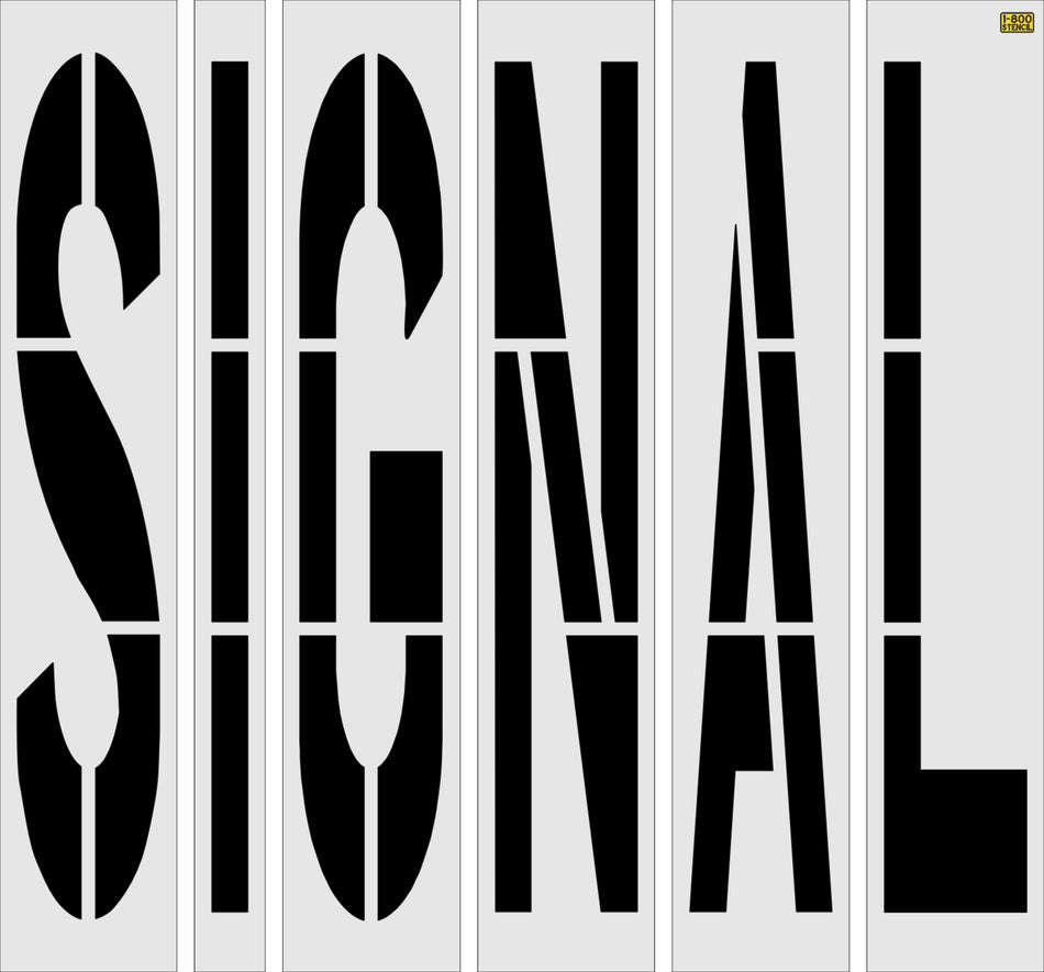 98" Texas DOT SIGNAL Stencil