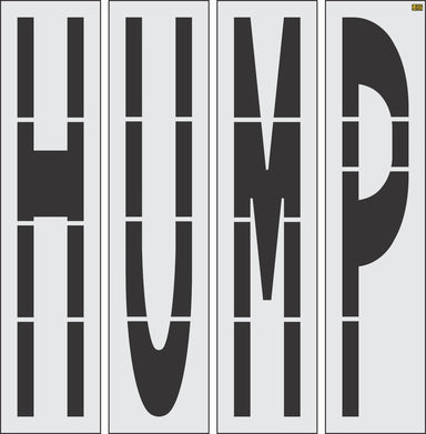 96" Virginia DOT HUMP Stencil