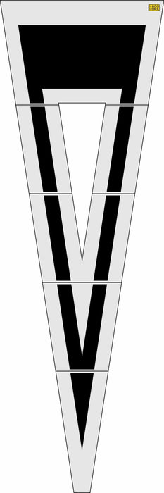 240" Virginia DOT Yield Symbol Stencil
