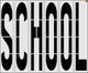 100" Vermont DOT SCHOOL Stencil