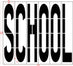 100" Vermont DOT SCHOOL Stencil