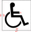 36" Vermont DOT Handicap Stencil