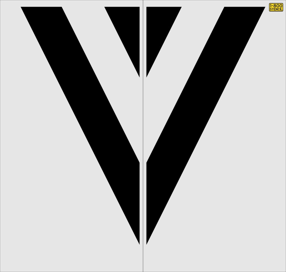 72" Washington DOT Speed Bump Symbol Stencil
