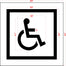 41" Washington DOT Handicap with border Stencil