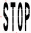 96" Washington DOT STOP Stencil
